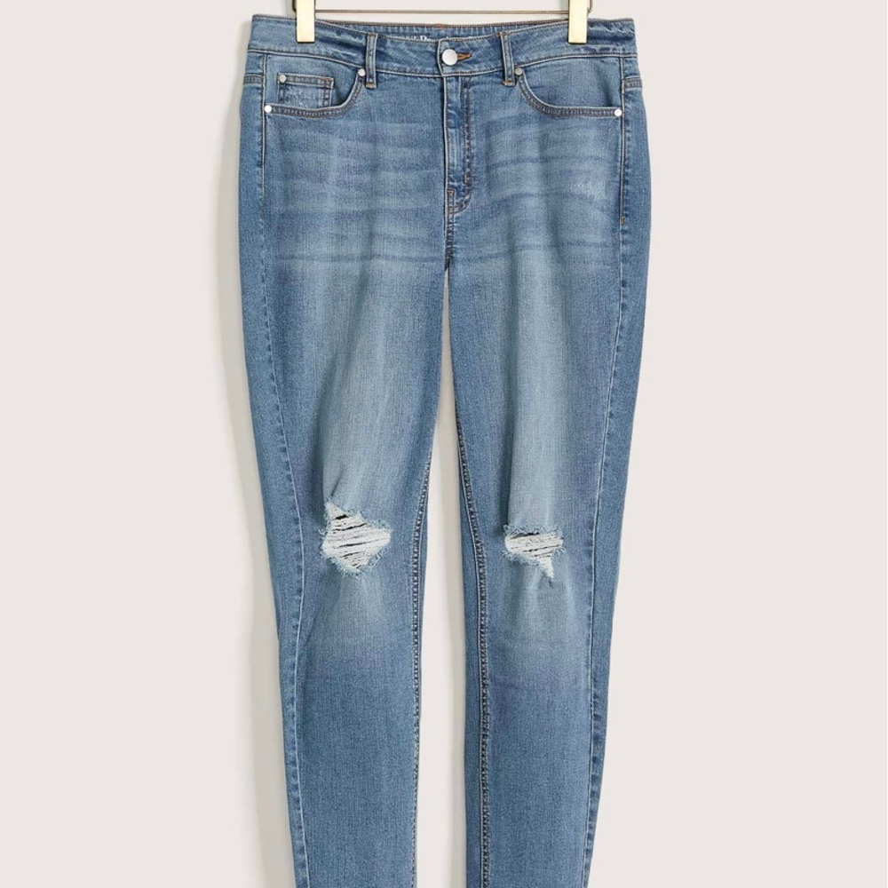 Stretchy Skinny Jeans, Medium Wash